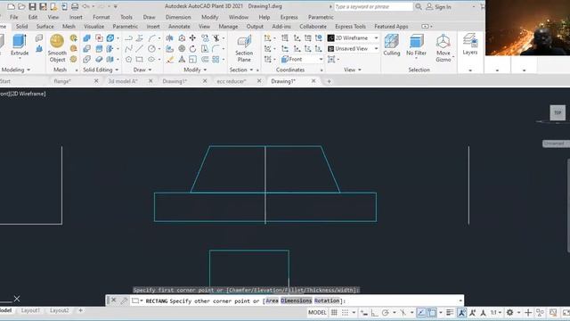 AutoCAD 2-D Drafting of a Flange ( WN RF 900# ) // In English смотреть онлайн