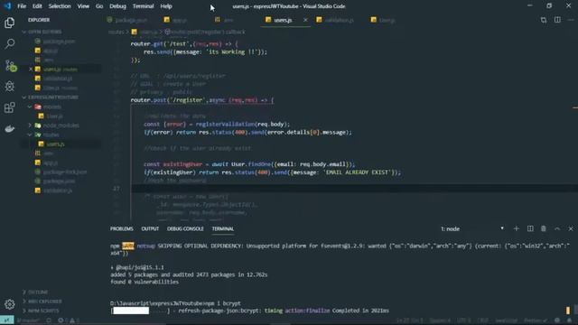 Build A Node.js API Authentication With JWT | عربى [DARIJA] PART 4 смотреть онлайн