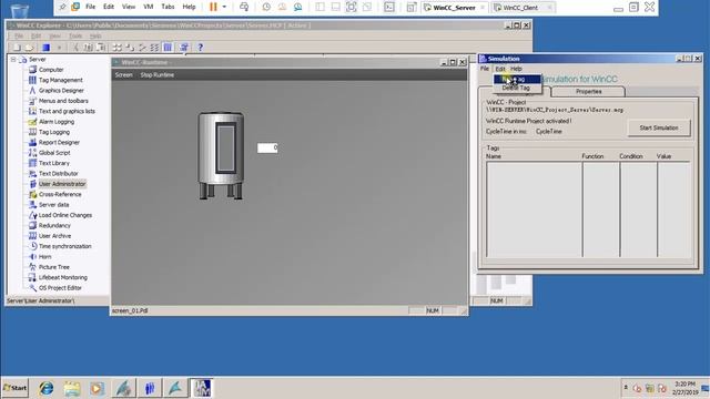 WinCC: Client - Server with no Client Local Project смотреть онлайн