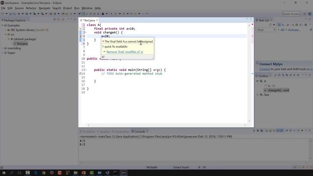 Object Oriented Programming (JAVA)| C1-L6 | The keyword final in java смотреть онлайн