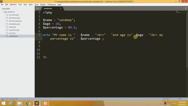 7. PHP variables in telugu | PHP tutorials for beginners смотреть онлайн