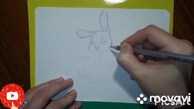 Как нарисовать милого зайчика!? смотреть онлайн