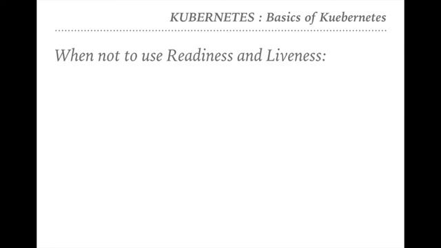 7 Readiness in Kubernetes & Application смотреть онлайн