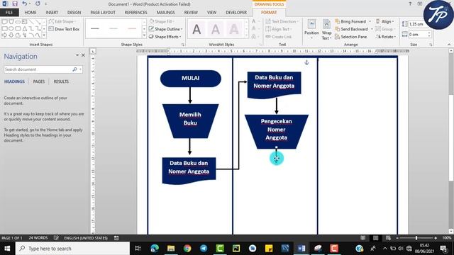 Cara Membuat Flowmap di Ms Word || Desain Flowmap di Word смотреть онлайн