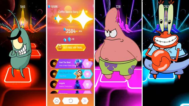Plankton 🆚 Sandy 🆚 Patrick 🆚 Mr Crab 🎶 Who Is Best? смотреть онлайн