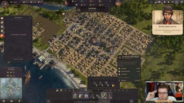 The BEST New EMPIRE In Anno 1800 DLC Sandbox Live Gameplay - City Building Strategy Exploring смотреть онлайн