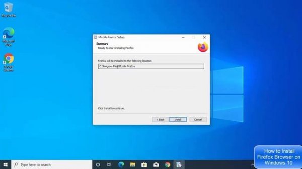How to Install Firefox Browser on Windows 10