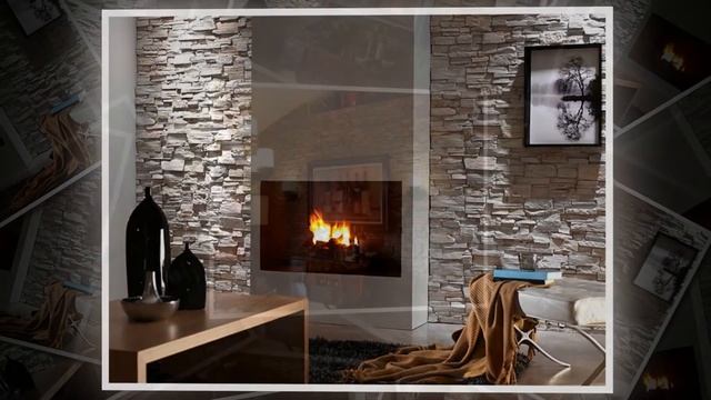 Облицовочный камень в интерьере | Facing stone in the interior смотреть онлайн