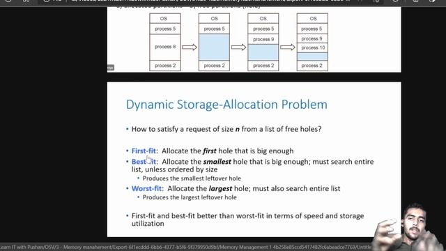 Contiguous Memory Allocation | Memory Management | Operating System and Virtualisation смотреть онлайн