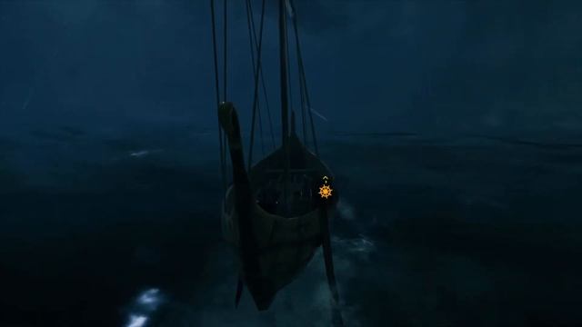 Relaxation: A Boat Ride at Night in Valheim - Set to music смотреть онлайн