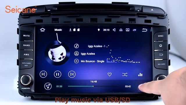 9 inch HD Touch Screen Radio 2015 2016 KIA SORENTO DVD GPS Navigation Player Audio system смотреть онлайн