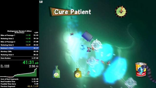 [NEW PB!] Madgascar: Escape 2 Africa All Monkeys Speedrun in 1:22:24 смотреть онлайн