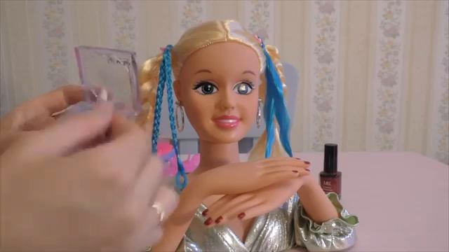 ✿ Делаем прически и макияж кукле, меряем украше Hairstyle, makeup doll#cartoon #subscribemychannel смотреть онлайн