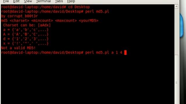 MD5 Brute Force (PERL) смотреть онлайн