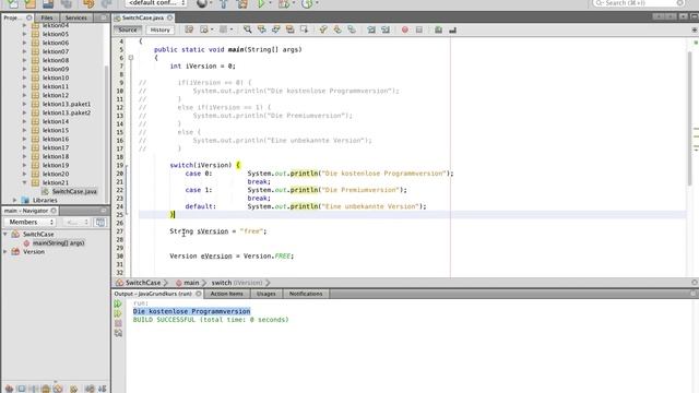 Java Tutorial - 21 - switch-case German смотреть онлайн