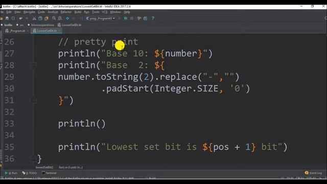 bitwise op least significant bit in kotlin смотреть онлайн