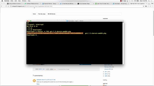 sha checksum in go смотреть онлайн