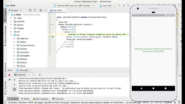 Flutter & Firebase App Tutorial - Firebase Setup Connect Flutter App to Firebase | Amazon Clone App смотреть онлайн