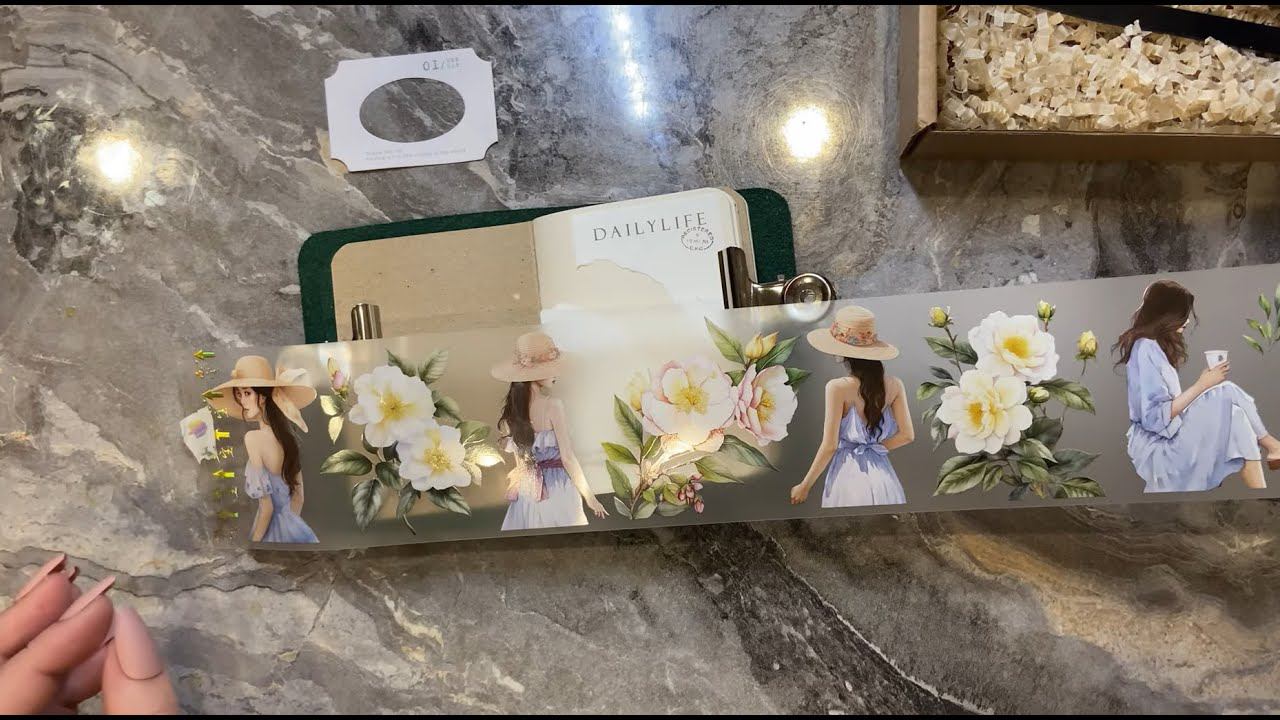 | ASMR | Journaling | No Talking | Small Journal Decoration | Relaxation 4