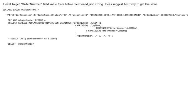 Databases: Get Json field value from Json смотреть онлайн