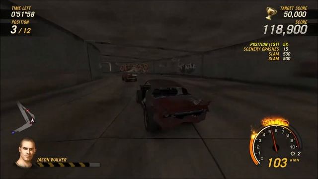 FlatOut: Ultimate Carnage | Carnage Race - Water Canal 1 - Grinder - 207,475 (Improved)