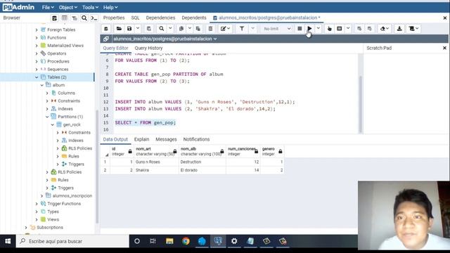 Practica Particionamiento Horizontal By range y list (Postgresql) смотреть онлайн