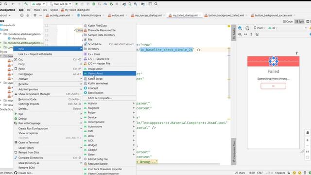 Custom Success and Error Alert Dialog | Java | Android Studio смотреть онлайн