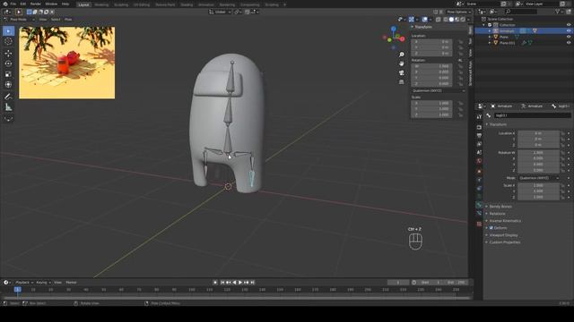 Создаем персонажа из игры Among US в Blender 2.9 | Риг персонажа в Blender | Уроки Blender смотреть онлайн
