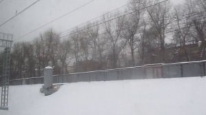 Вид из электричке Павелецкий вокзал аэропорд Домодедово