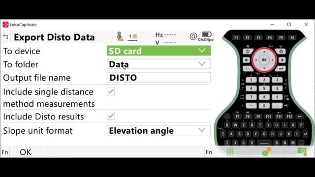 Leica Captivate Exporting Data from the Disto Application смотреть онлайн