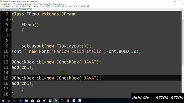 Swing in java in Hindi part 12 смотреть онлайн