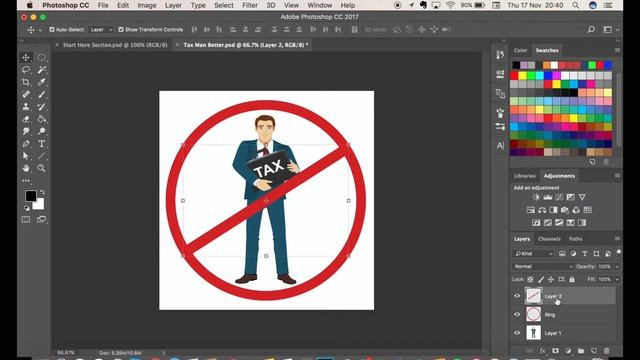 How to Rotate Layer - Photoshop CC 2017 смотреть онлайн