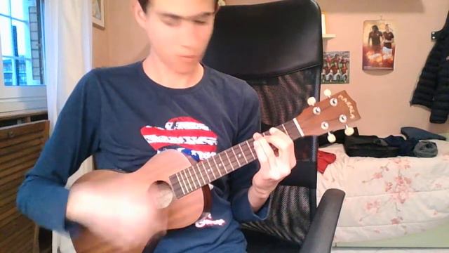 cover " hey soul sister " with my makala ukulele смотреть онлайн