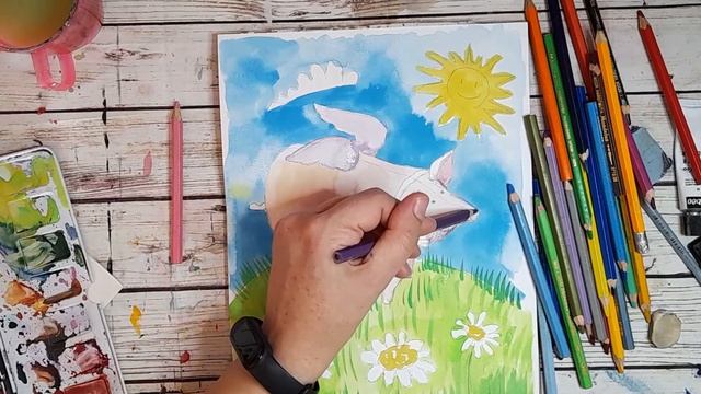 Скетч МАРАФОН, 2 день | Скетч креатив | Прокачаем воображение | Быстрый скетч, акварель. смотреть онлайн