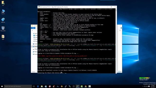 Create a Custom ESXi Image with ESXi-Customizer-PS Script смотреть онлайн