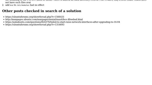 Ubuntu: Broadcom NetXtreme II BCM5716 Ethernet controller unclaimed after update to 16.04 server смотреть онлайн