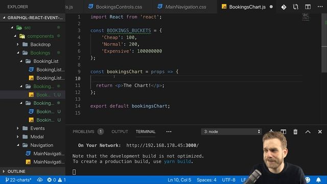 #22 Creating Charts | Build a Complete App with GraphQL, Node.js, MongoDB and React.js смотреть онлайн