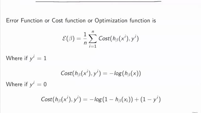 Gradient Descent Algorithm for Logsistic Regression смотреть онлайн