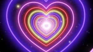 Фон эффект неоновые сердца