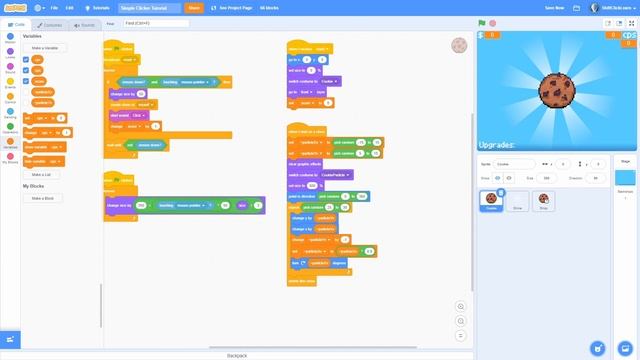 Scratch Cookie Clicker Tutorial смотреть онлайн