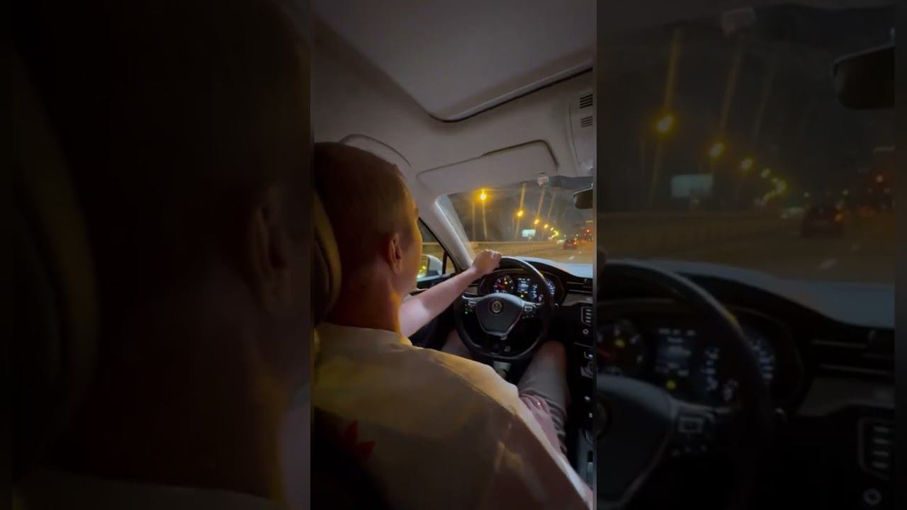 Ночной город машина и хорошая музыка