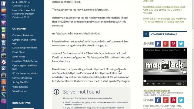 Ubuntu Web Server - How I Fixed Apache2 After Ubuntu 14.04 Upgrade смотреть онлайн