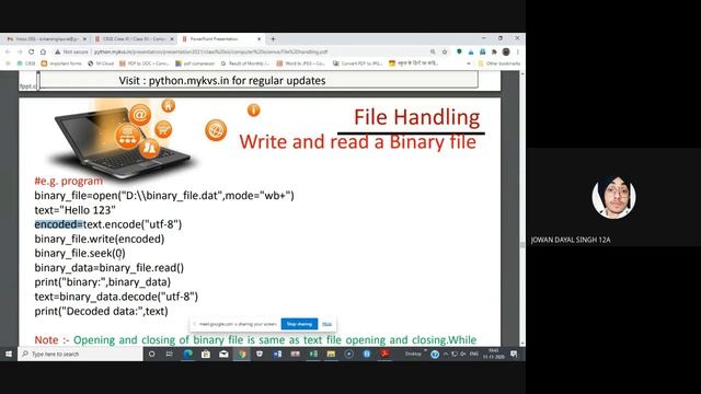 Binary file handling XII CS смотреть онлайн
