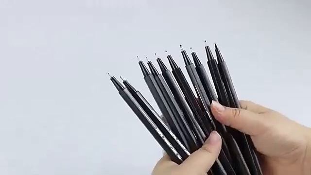 Лінери для малювання 10 шт. Hopk (0,2-1 мм) смотреть онлайн