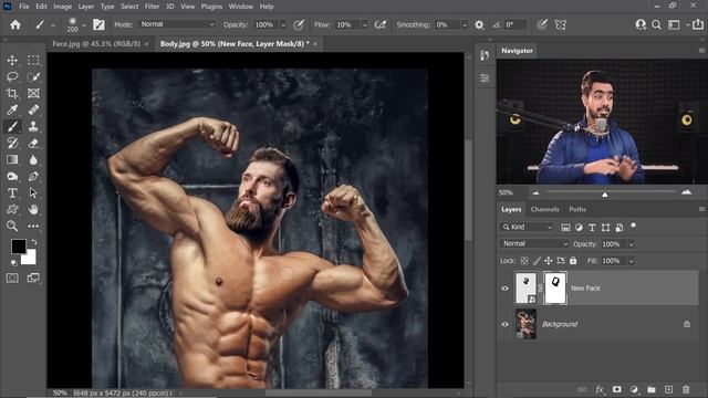 The Most Realistic Way to Swap Head in Photoshop! смотреть онлайн