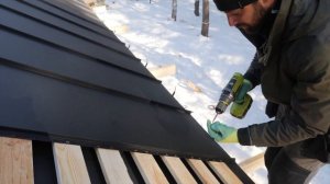 Монтаж клик фальца. Изоплат