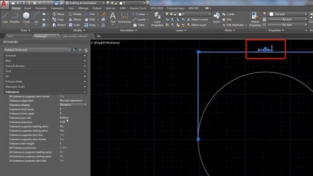 How to add tolerances to your dimension in Autodesk Autocad. смотреть онлайн