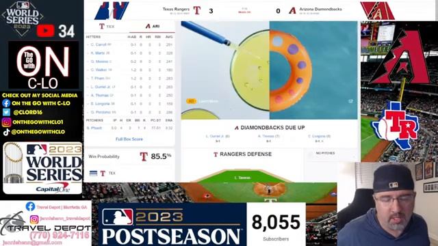 ?LIVE MLB WORLD SERIES GAME 3 TEXAS RANGERS VS ARIZONA DIAMONDBACKS | LIVE AUDIO MLB LIVE STREAM смотреть онлайн