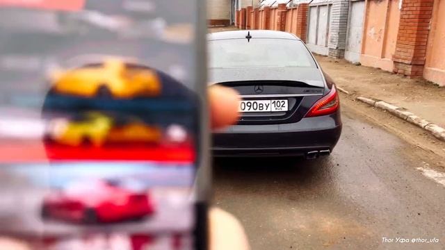 Сочный выхлоп AMG на дизельном Mercedes CLS 250d. Электронный выхлоп THOR в Уфе смотреть онлайн
