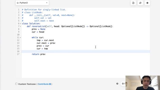Leetcode - Reverse Linked List (Python) смотреть онлайн